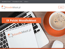 Tablet Screenshot of moodlemoot.pl